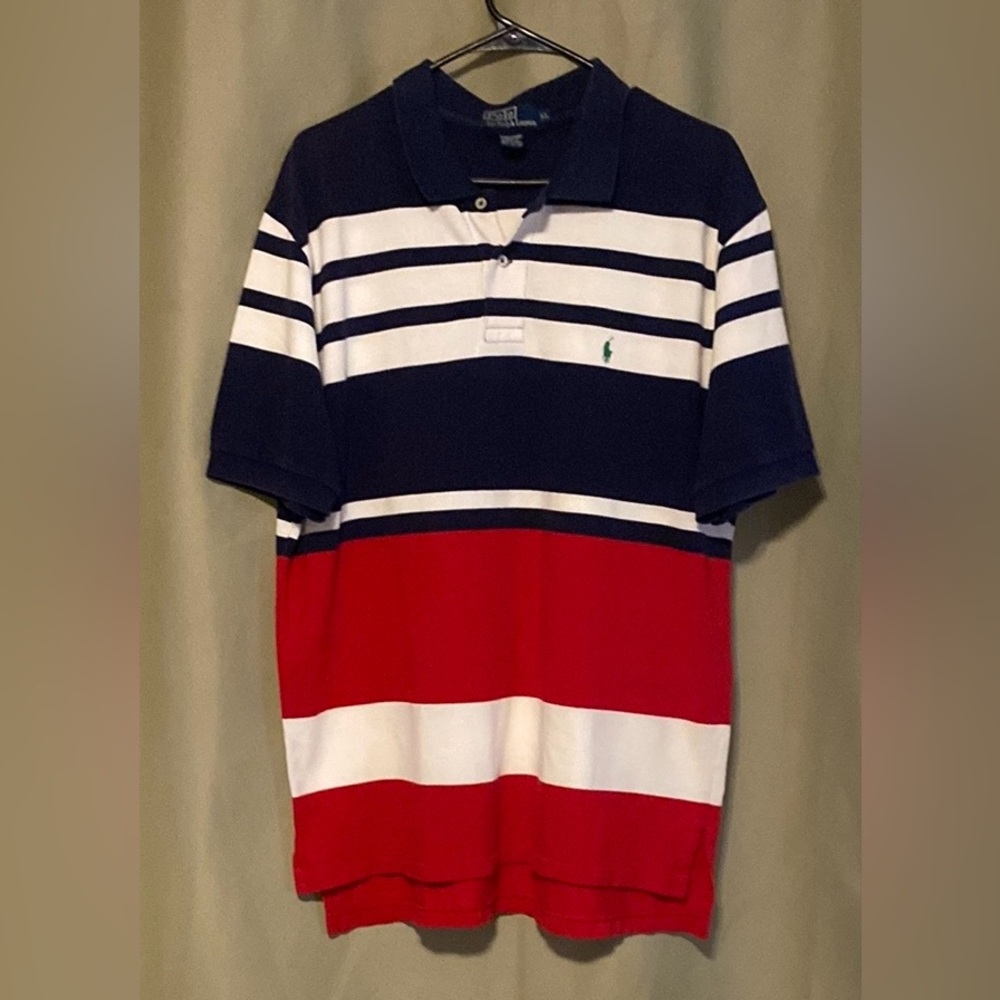 Vintage 1990 x USA Polo Ralph Lauren Polo Shirt  Green Pony Men’s XL